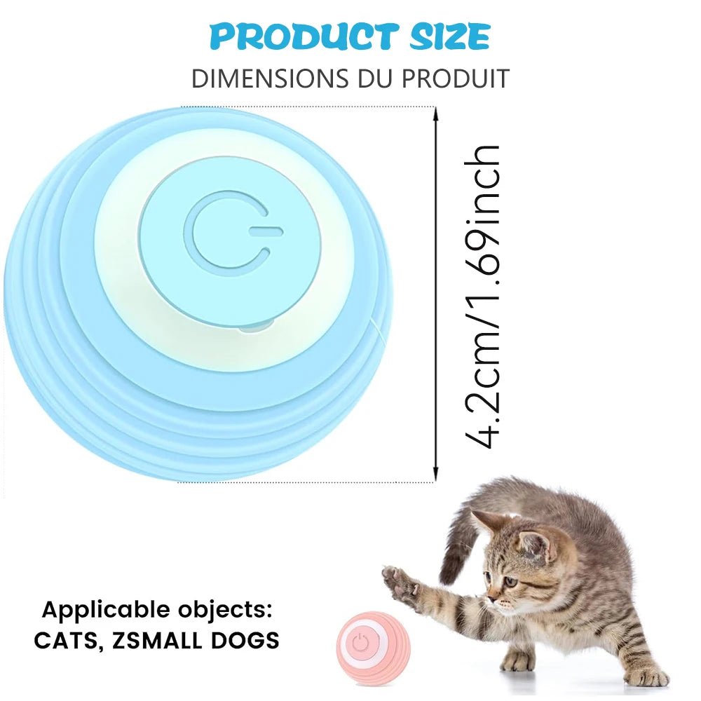 Interactive Electric Cat Ball - Automatic Rolling Smart Toy for Endless Fun!