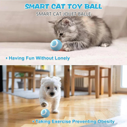 Interactive Electric Cat Ball - Automatic Rolling Smart Toy for Endless Fun!