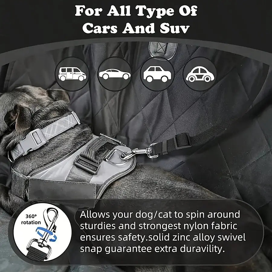 Pawzseek Dog Seat Belt for Car - Safety Harness for SUVs, Perfect Christmas Gift for Pet Owners!
