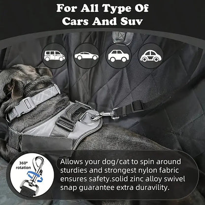 Pawzseek Dog Seat Belt for Car - Safety Harness for SUVs, Perfect Christmas Gift for Pet Owners!