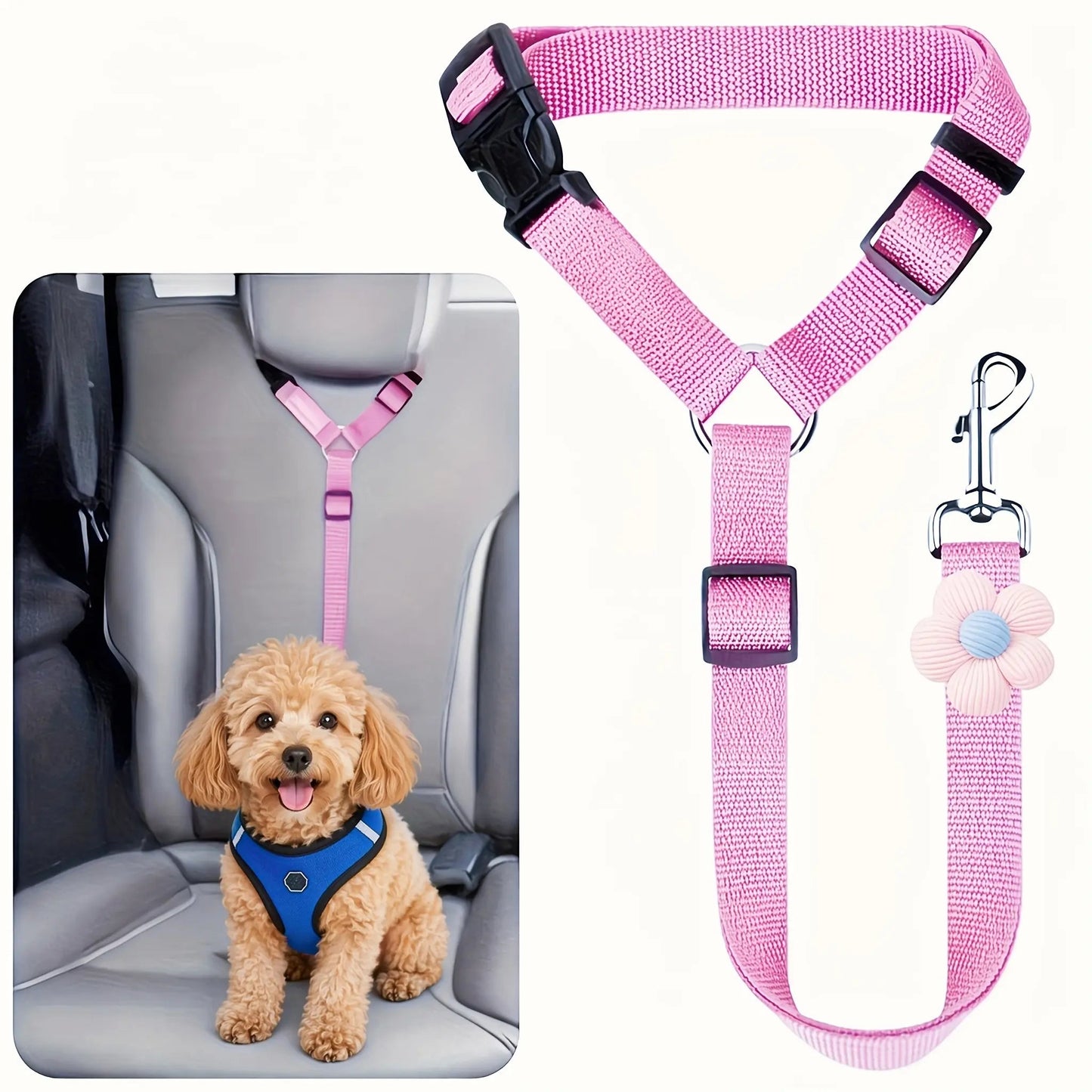 Pawzseek Dog Seat Belt for Car - Safety Harness for SUVs, Perfect Christmas Gift for Pet Owners!