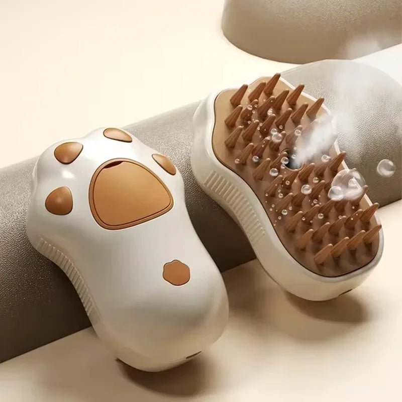 Ultimate 3-in-1 Electric Pet Grooming Brush - Cat & Dog Hair Removal with Massage & Steam Spray Function