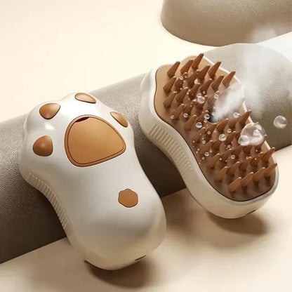 Ultimate 3-in-1 Electric Pet Grooming Brush - Cat & Dog Hair Removal with Massage & Steam Spray Function