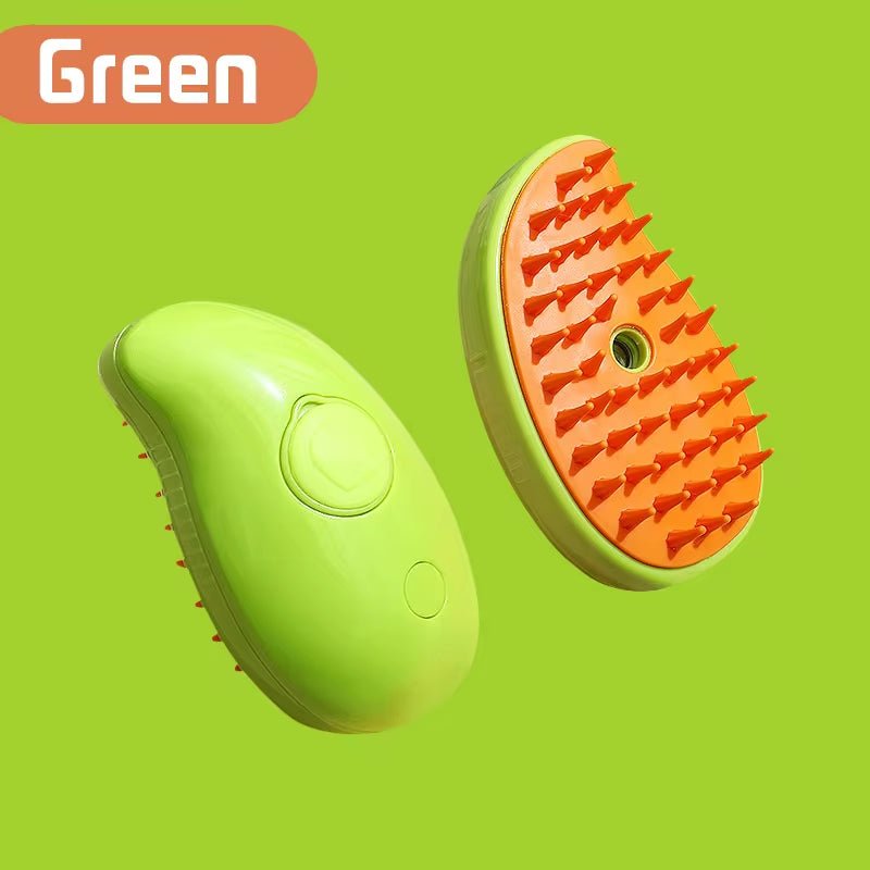 Ultimate 3-in-1 Electric Pet Grooming Brush - Cat & Dog Hair Removal with Massage & Steam Spray Function