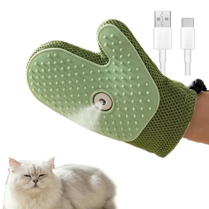 Ultimate 3-in-1 Electric Pet Grooming Brush - Cat & Dog Hair Removal with Massage & Steam Spray Function