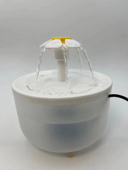 Ultra-Quiet USB Cat Water Fountain with Auto Filter - 1200ML Recirculating Drinker Bowl for Happy Hydration