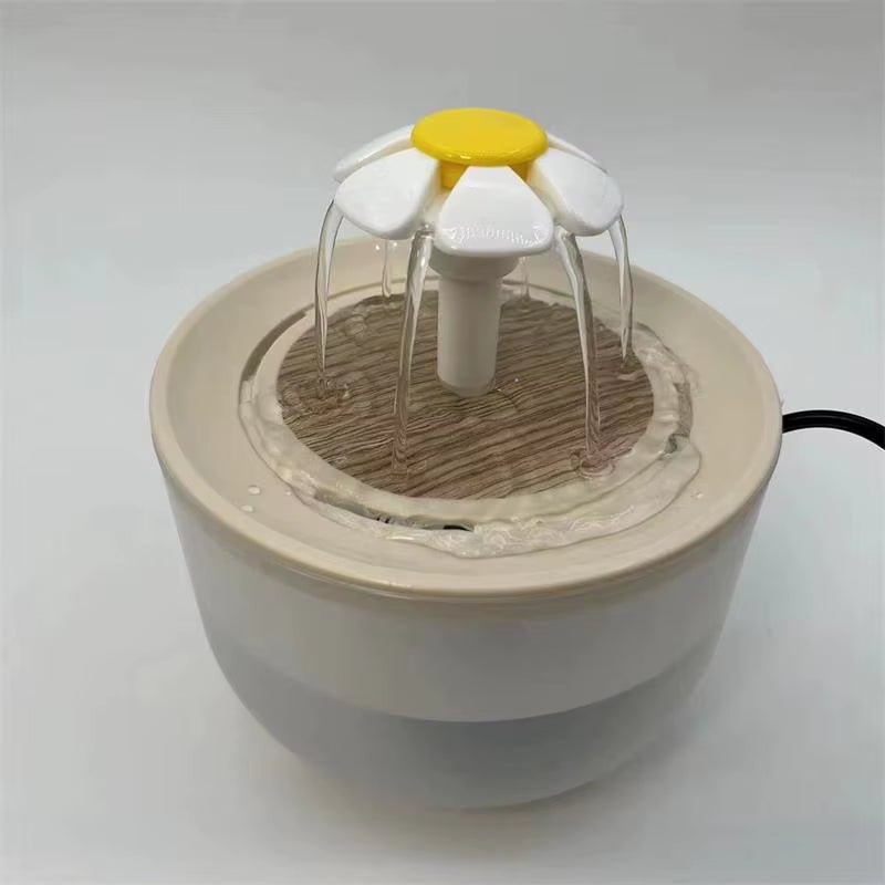 Ultra-Quiet USB Cat Water Fountain with Auto Filter - 1200ML Recirculating Drinker Bowl for Happy Hydration