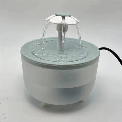 Ultra-Quiet USB Cat Water Fountain with Auto Filter - 1200ML Recirculating Drinker Bowl for Happy Hydration