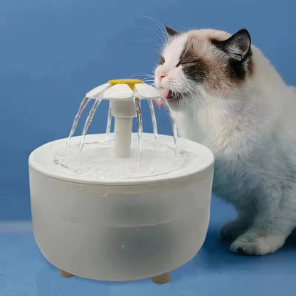 Ultra-Quiet USB Cat Water Fountain with Auto Filter - 1200ML Recirculating Drinker Bowl for Happy Hydration
