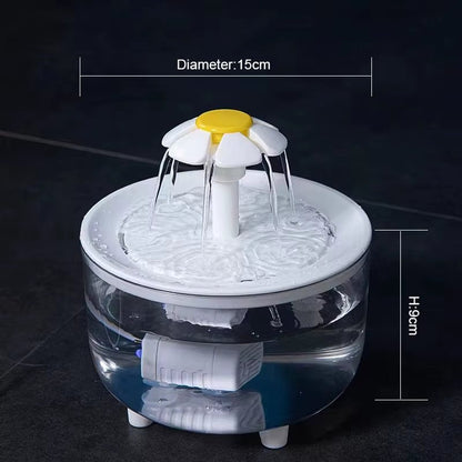 Ultra-Quiet USB Cat Water Fountain with Auto Filter - 1200ML Recirculating Drinker Bowl for Happy Hydration
